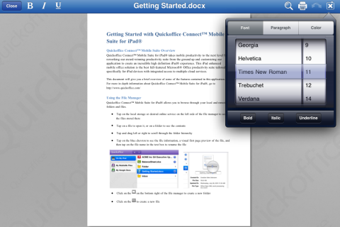 QuickOffice - Скриншот 2 QuickOffice - Скриншот 2