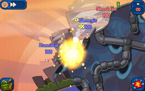 Worms 2: Armageddon - Скриншот 1 Worms 2: Armageddon - Скриншот 1
