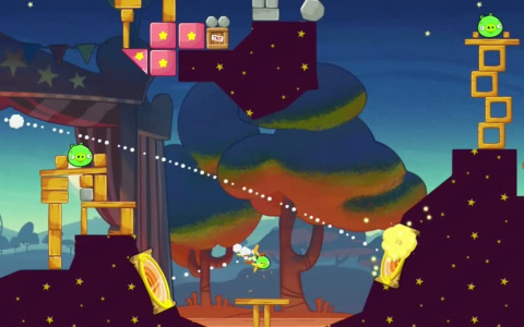 Angry Birds Seasons: Abra-Ca-Bacon - Скриншот 1 Angry Birds Seasons: Abra-Ca-Bacon - Скриншот 1