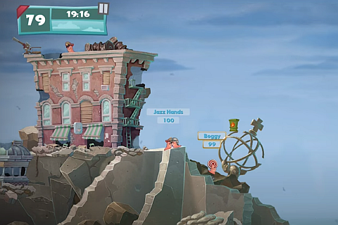 Worms W.M.D: Mobilize - Скриншот 1 Worms W.M.D: Mobilize - Скриншот 1