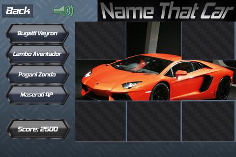Name That Car - Скриншот 2 Name That Car - Скриншот 2